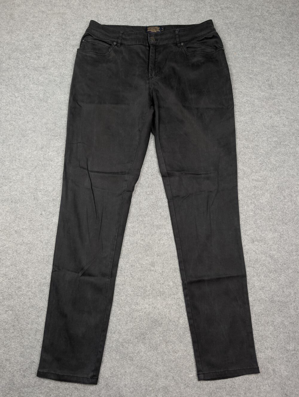 Pendleton Skinny Jeans Womens 8 Black Dark Wash Slim Stretch Tencel Denim Pants